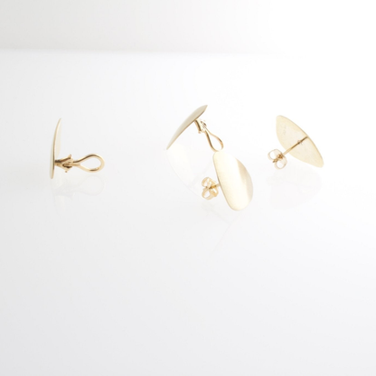Stone Gold Ear Clips: Maren | Mikkel Brøgger - Bon Ton goods