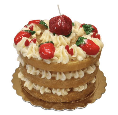 Strawberry - Torta Tripoli Strato Wax Cake | Cereria Introna - Bon Ton goods