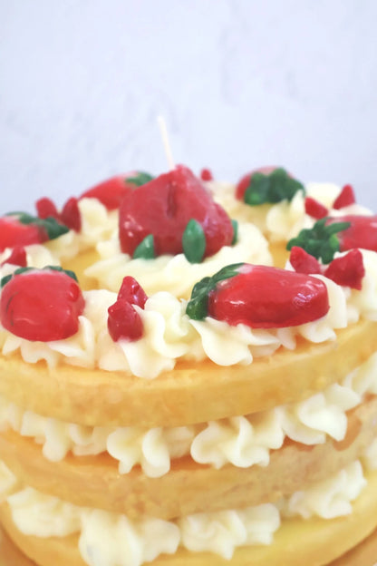 Strawberry - Torta Tripoli Strato Wax Cake | Cereria Introna - Bon Ton goods