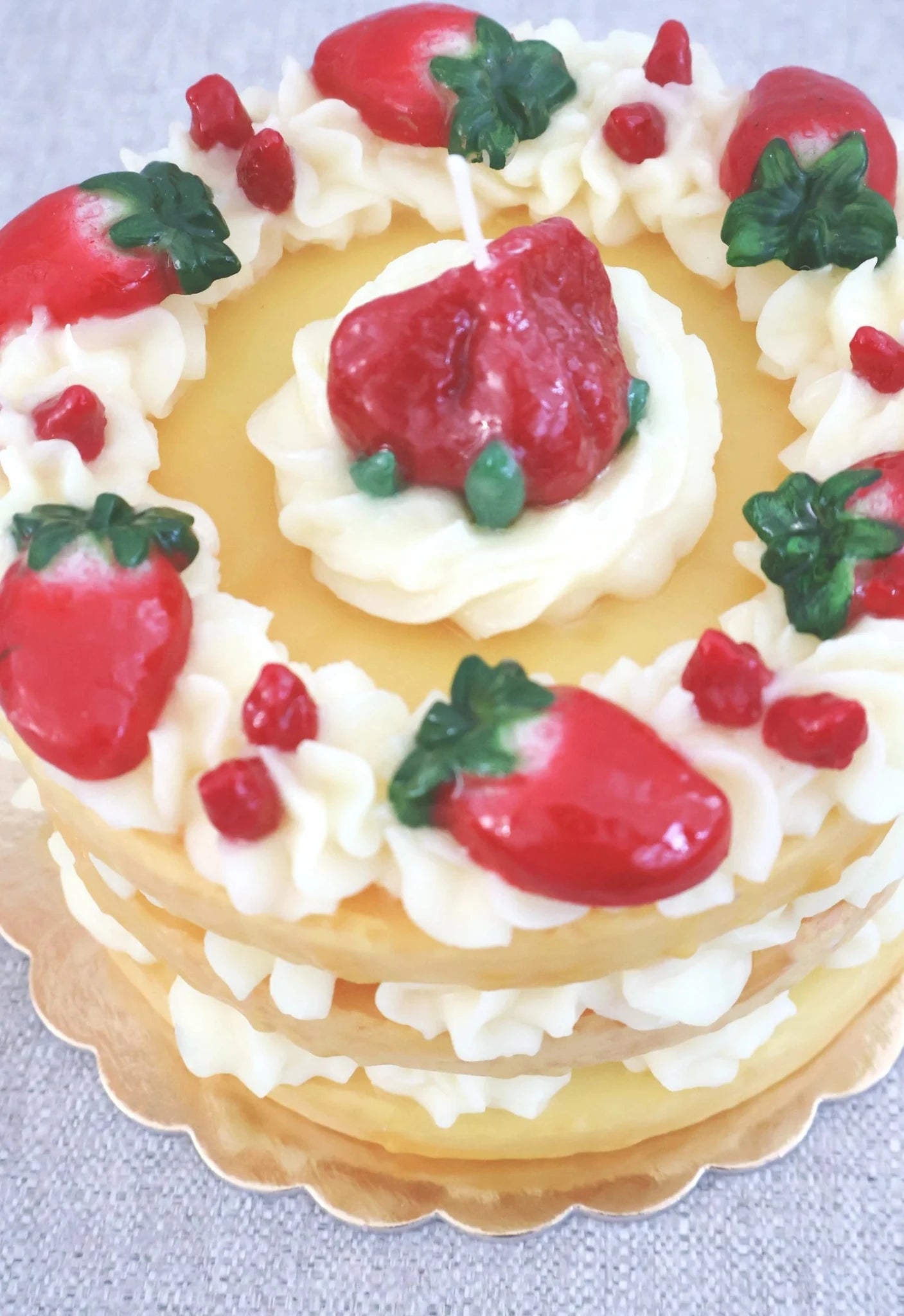 Strawberry - Torta Tripoli Strato Wax Cake | Cereria Introna - Bon Ton goods