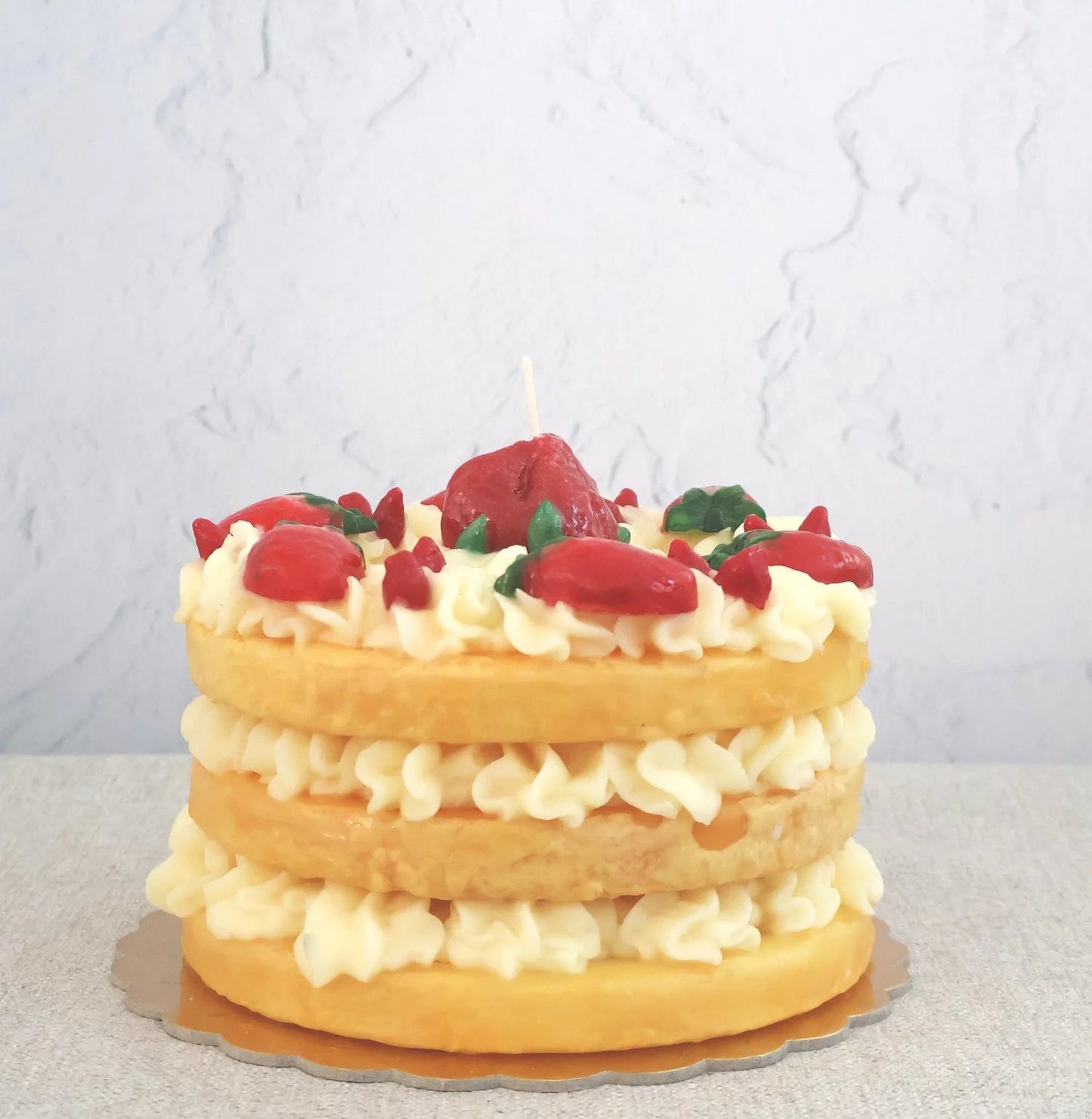 Strawberry - Torta Tripoli Strato Wax Cake | Cereria Introna - Bon Ton goods