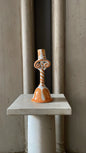 Striped Candle Holder Yellow - Bon Ton goods