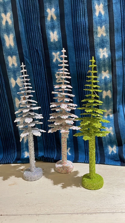 Sugar Beaded - Beaded Spruce Christmas Trees | Ino Schaller - Bon Ton goods