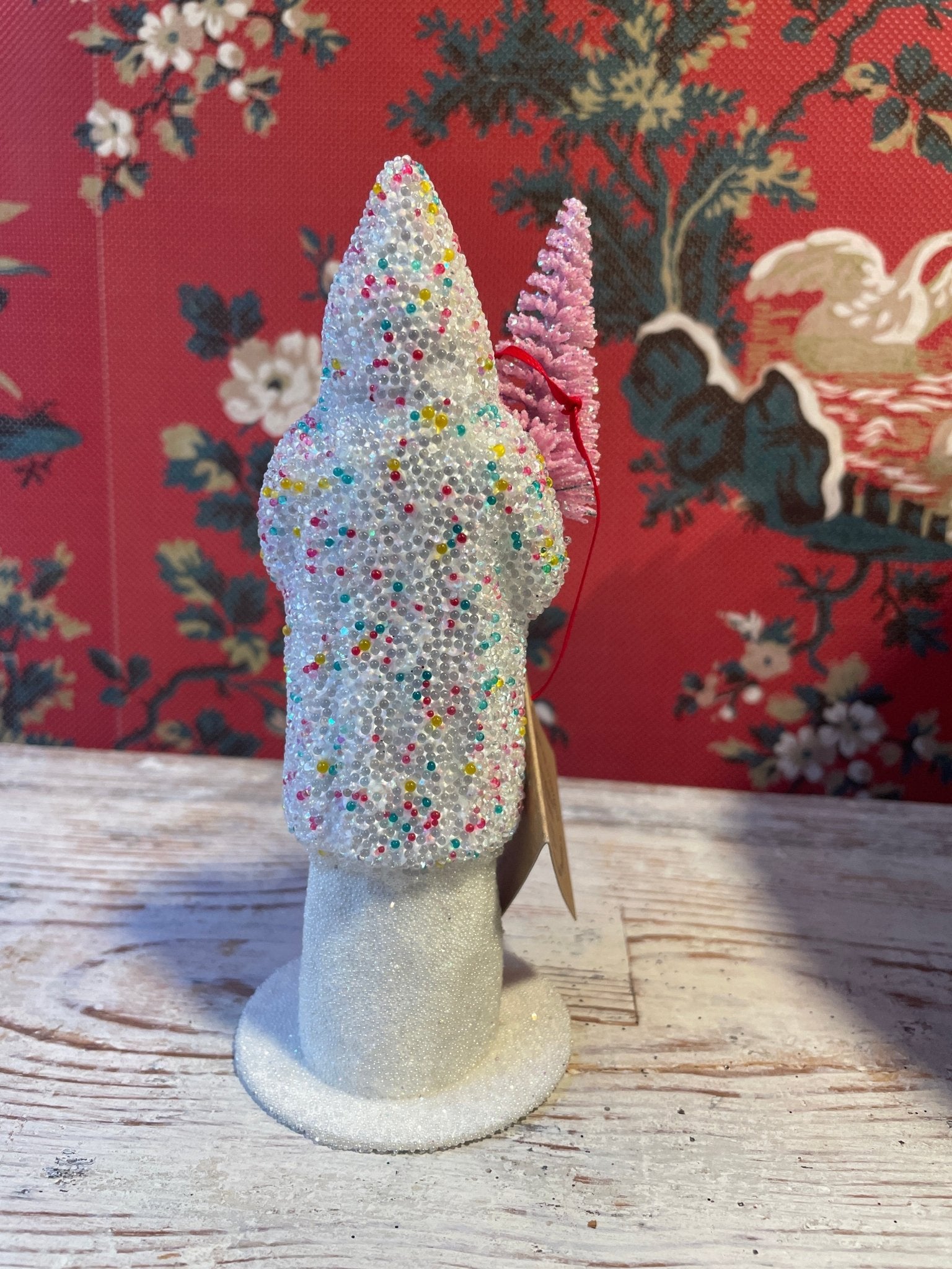 Sugarbead Confetti Santa with Rose Tree | Ino Schaller - Bon Ton goods