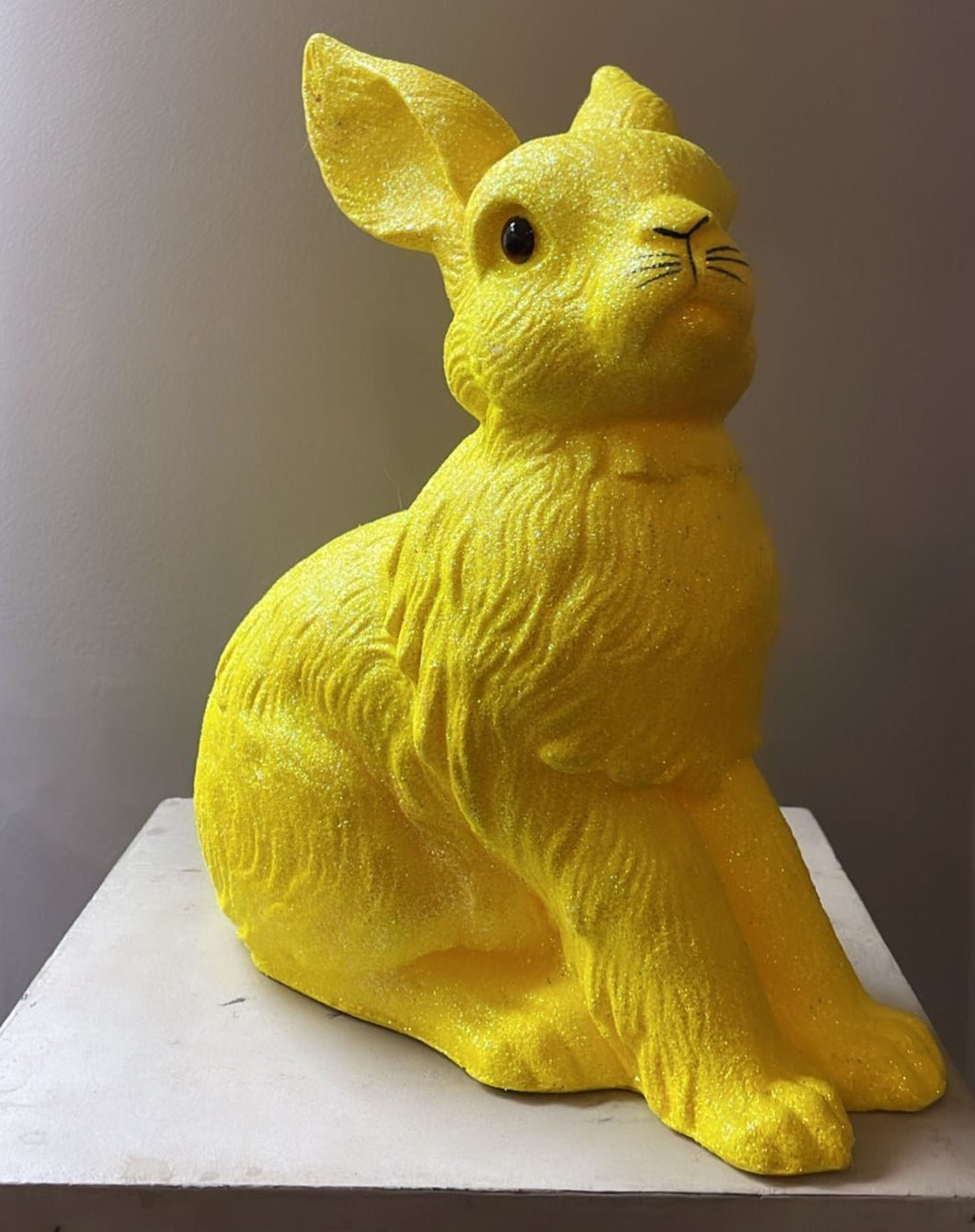 Sunny Yellow Glitter Large Bunny - Ino Schaller - Bon Ton goods