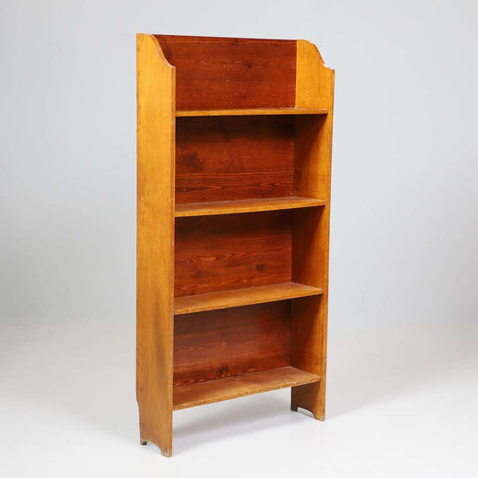 Swedish Pine Display Shelf, Early 20th Century - Bon Ton goods