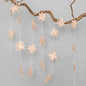 Swedish Star Christmas Garland, White and Red by A World of Craft, Swedish-designed handmade Christmas decoration