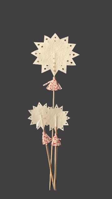Swedish Star on a Stick - 3 Pack | Christmas Ornament - Bon Ton goods