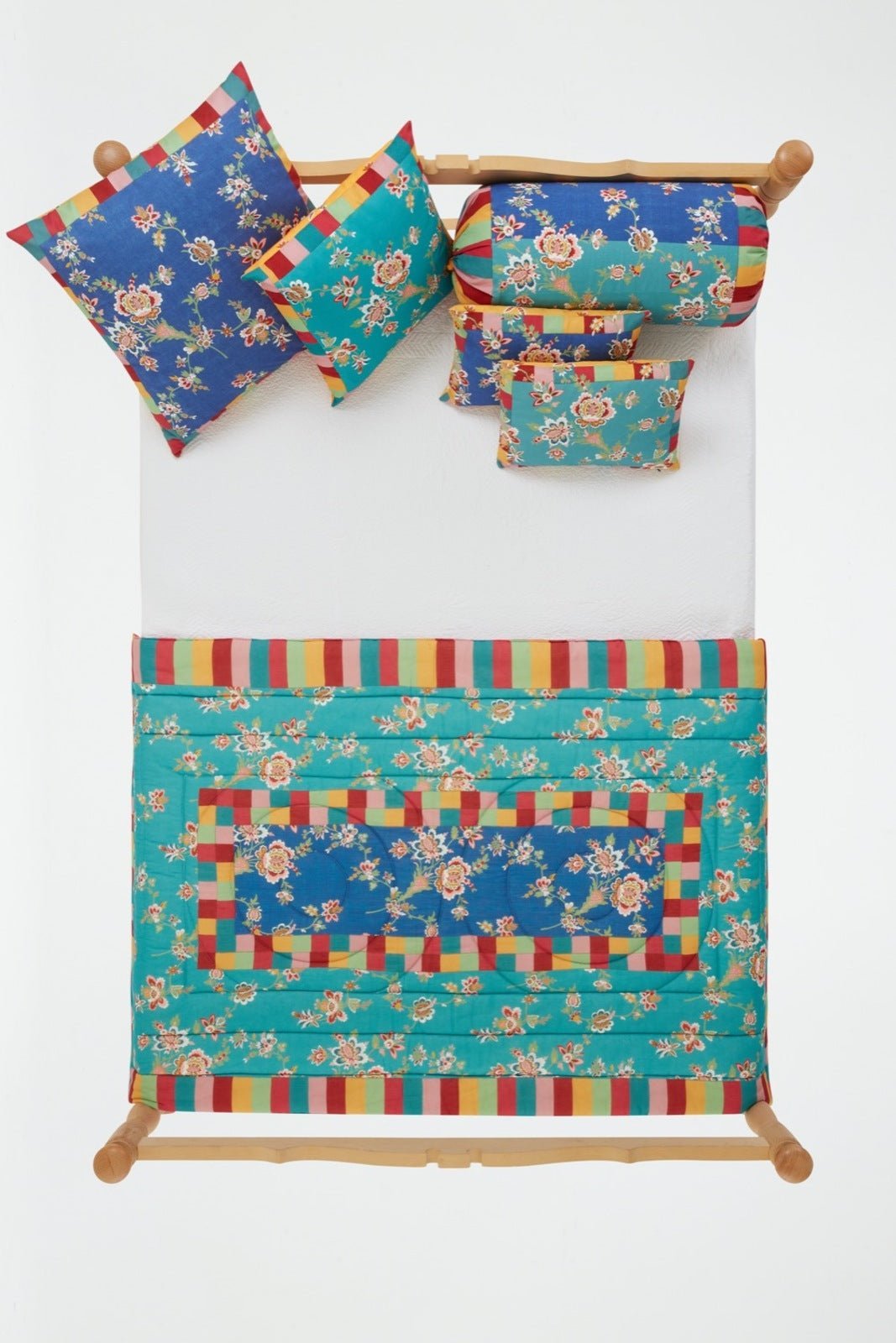 Swiss Blue Veronese Cushion Cover 60x60 | Lisa Corti - Bon Ton goods