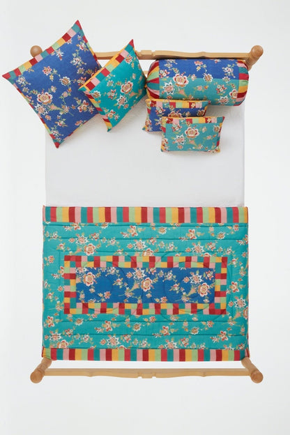 Swiss Blue Veronese Cushion Cover 60x60 | Lisa Corti - Bon Ton goods