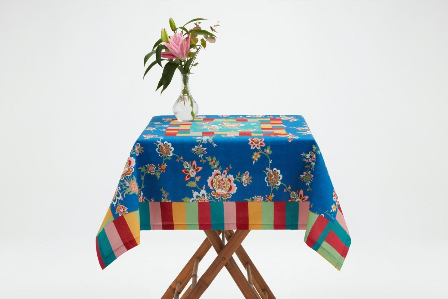 Swiss Blue Veronese - Natural Cotton Cloth 110x110 | Lisa Corti - Bon Ton goods