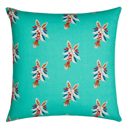Swiss Blue Veronese Pillow Cushion Cover 45x45 | Lisa Corti - Bon Ton goods