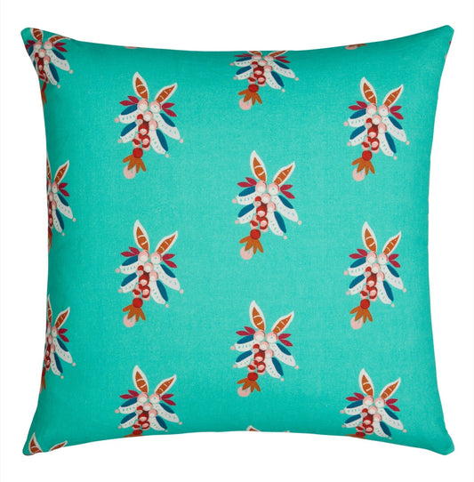 Swiss Blue Veronese Pillow Cushion Cover 45x45 | Lisa Corti - Bon Ton goods