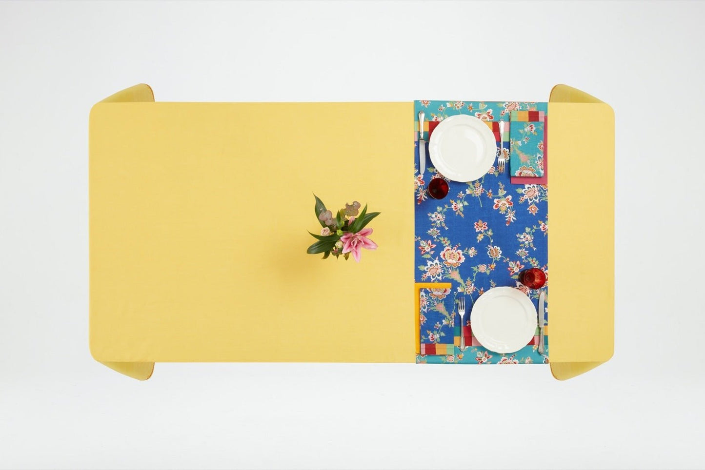 Swiss Blue Veronese - Table Runner | Lisa Corti - Bon Ton goods