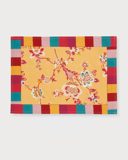 Swiss Geranium Orange - Placemat | Lisa Corti - Bon Ton goods
