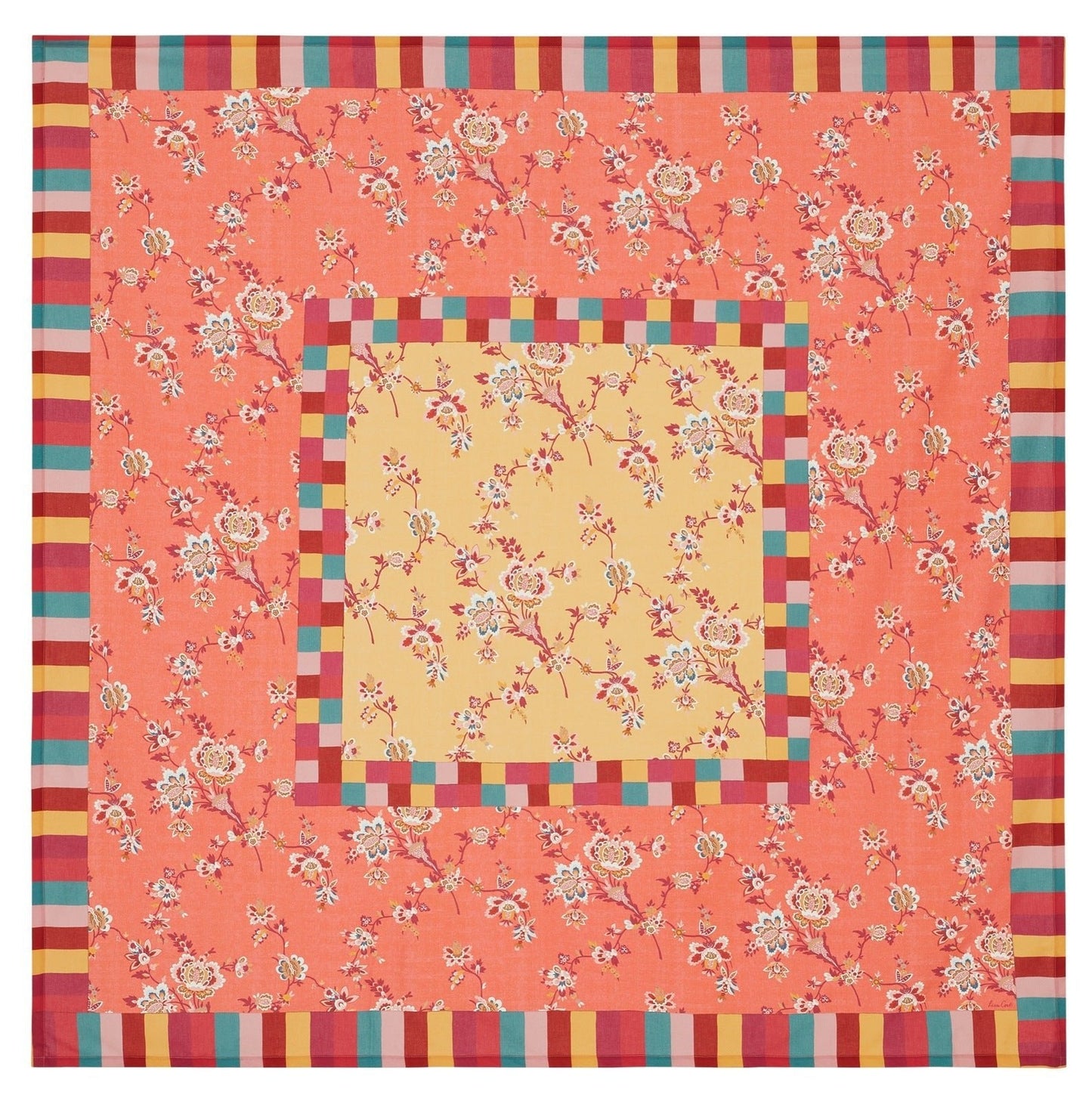 Swiss Geranium Yellow - Cotton Cloth 180x180 | Lisa Corti - Bon Ton goods