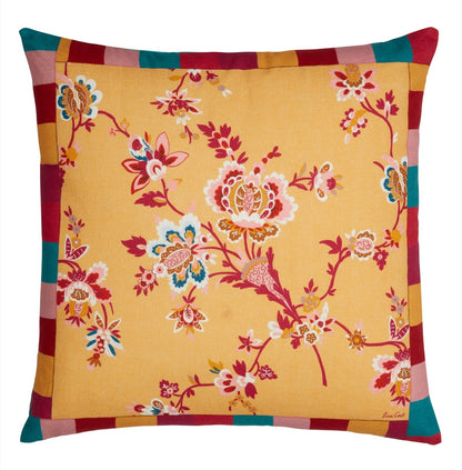 Swiss Geranium Yellow Pillow Cushion Cover 45x45 | Lisa Corti - Bon Ton goods