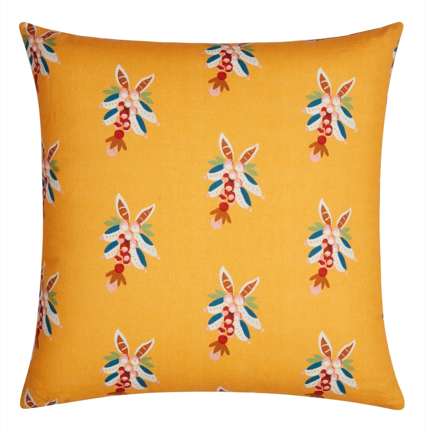 Swiss Geranium Yellow Pillow Cushion Cover 45x45 | Lisa Corti - Bon Ton goods