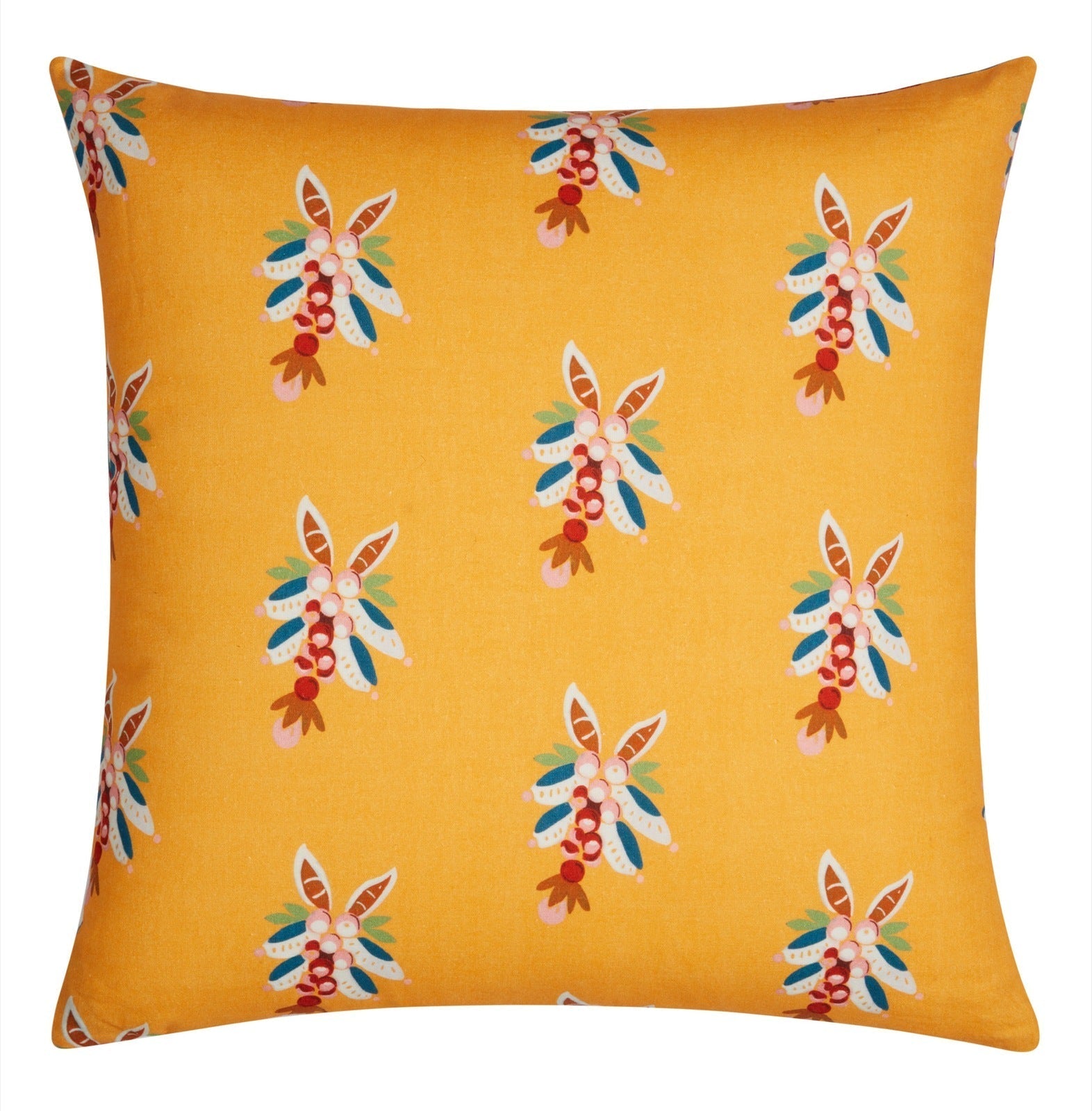 Swiss Geranium Yellow Pillow Cushion Cover 45x45 | Lisa Corti - Bon Ton goods