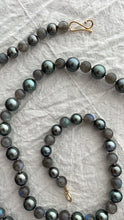 Load image into Gallery viewer, Tahitian Pearl and Labradorite Necklace - Bon Ton goods
