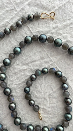 Tahitian Pearl and Labradorite Necklace - Bon Ton goods