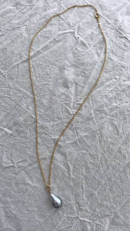 Tahitian Pearl Pendant Gold Necklace | Mikkel Brøgger - Bon Ton goods