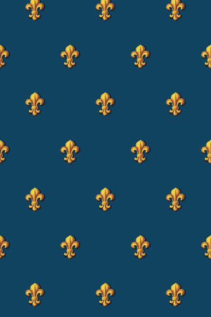 Tapetorama Wallpaper Fleur-de-Lis - Bon Ton goods