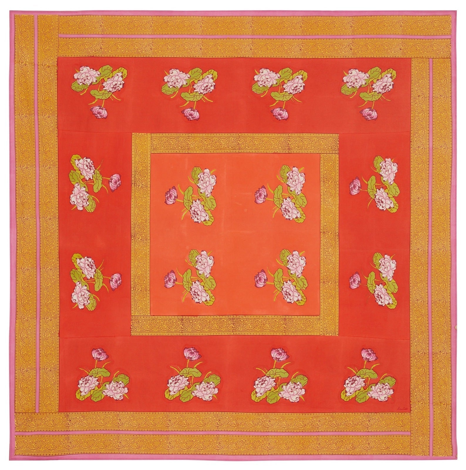 Tea Flower - Cotton Cloth 180x180 | Lisa Corti - Bon Ton goods