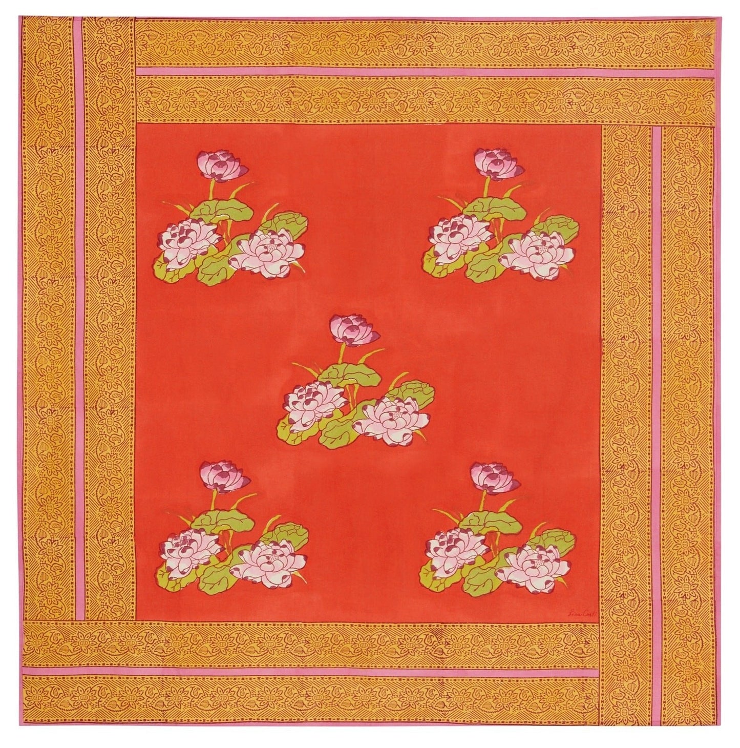 Tea Flower - Natural Cotton Cloth 110x110 | Lisa Corti - Bon Ton goods