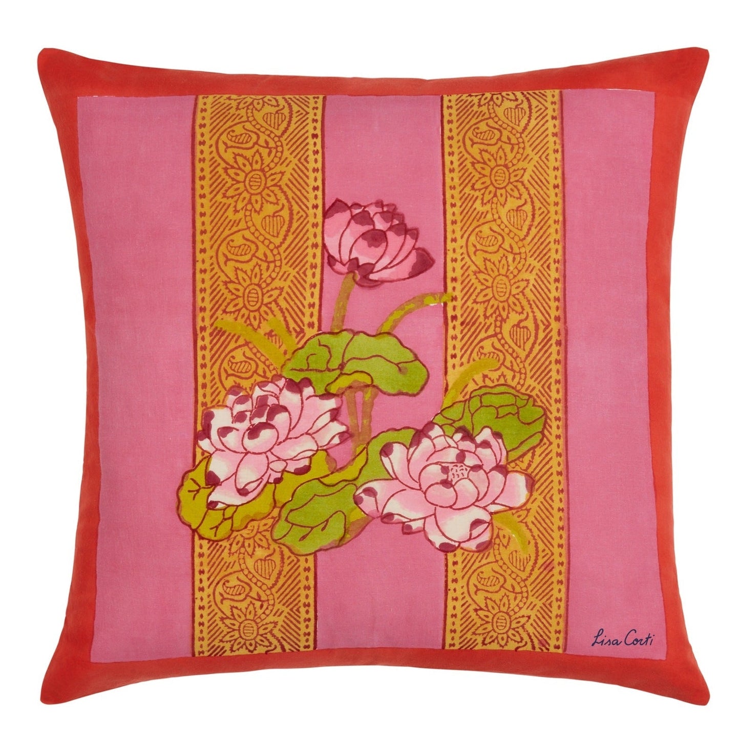 Tea Flower Pillow Cushion Cover 45x45 | Lisa Corti - Bon Ton goods