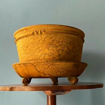 Teak Large Box Bum Pot | Handmade Erik Bendtsen Ceramics - Bon Ton goods