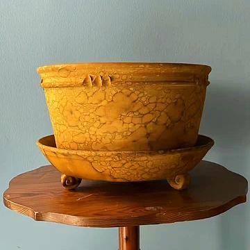 Teak Large Box Bum Pot | Handmade Erik Bendtsen Ceramics - Bon Ton goods