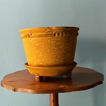 Teak Large Box Bum Pot | Handmade Erik Bendtsen Ceramics - Bon Ton goods