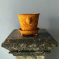 Teak Unglazed Lion Pot with Saucer on Legs | Handmade Erik Bendtsen Ceramics - Bon Ton goods