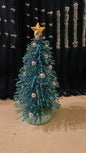 Teal Brush Christmas Tree - Bon Ton goods