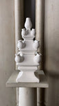 Three Tier Tulip Vase White | Heinen Delfts Blauw - Bon Ton goods