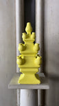 THREE TIER TULIP VASE YELLOW - Bon Ton goods