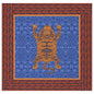 Tibetan Tiger Celeste Blue - Tablecloth 110X110 | Lisa Corti - Bon Ton goods