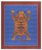 Tibetan Tiger Celeste Blue Tablecloth - 220X270 | Lisa Corti - Bon Ton goods