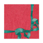 Tied With A Bow Red & Spruce Luncheon Napkins | Caspari - Bon Ton goods