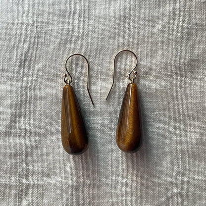 Tiger's Eye Drop Earrings | Mikkel Brøgger - Bon Ton goods