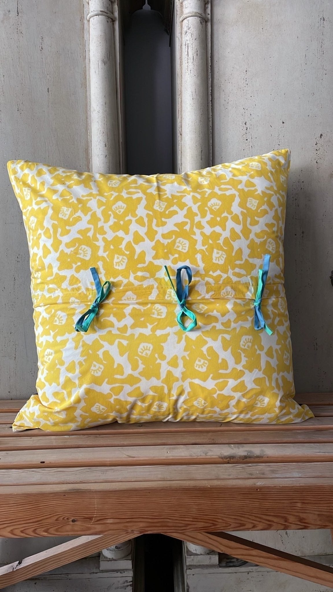 Tiles Green - Pillow Cushion Cover 60x60 -| Lisa Corti - Bon Ton goods