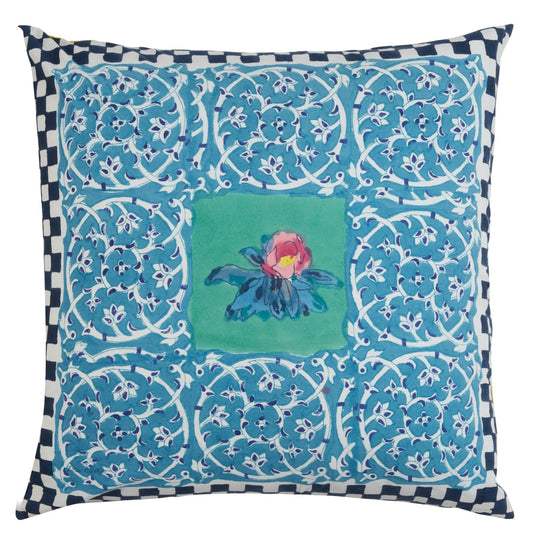 Tiles Green - Pillow Cushion Cover 60x60 -| Lisa Corti - Bon Ton goods