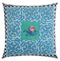 Tiles Green - Pillow Cushion Cover 60x60 -| Lisa Corti - Bon Ton goods