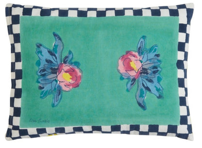 Tiles Green Pillow with Insert 30x40 | Lisa Corti - Bon Ton goods