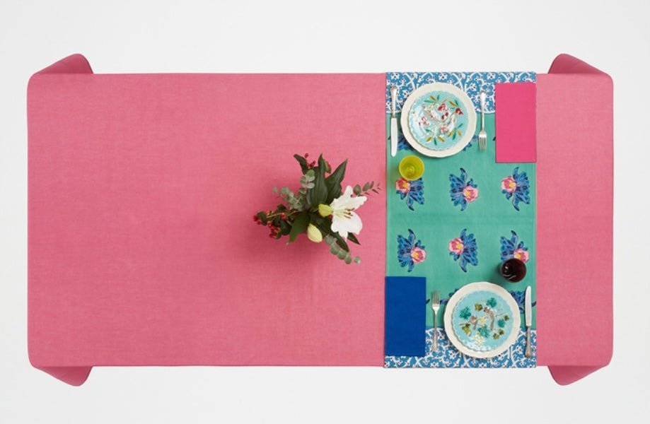 Tiles Green - Table Runner | Lisa Corti - Bon Ton goods