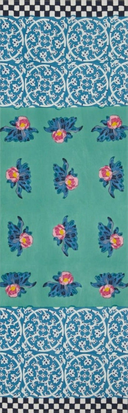 Tiles Green - Table Runner | Lisa Corti - Bon Ton goods