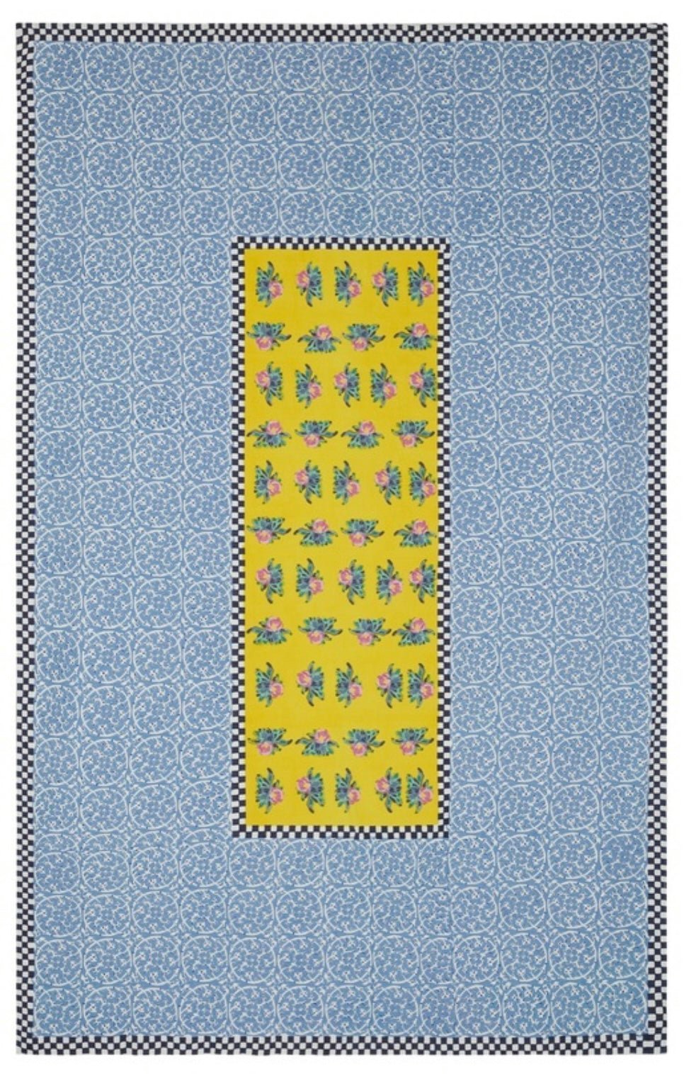 Tiles Yellow Cotton Cloth - 220x350 | Lisa Corti - Bon Ton goods