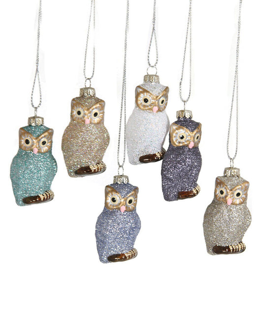 Tiniest Owl Glass Ornament - Bon Ton goods
