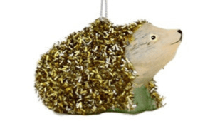 Tinsel Hedgehog - Gold | Christmas Ornament - Bon Ton goods